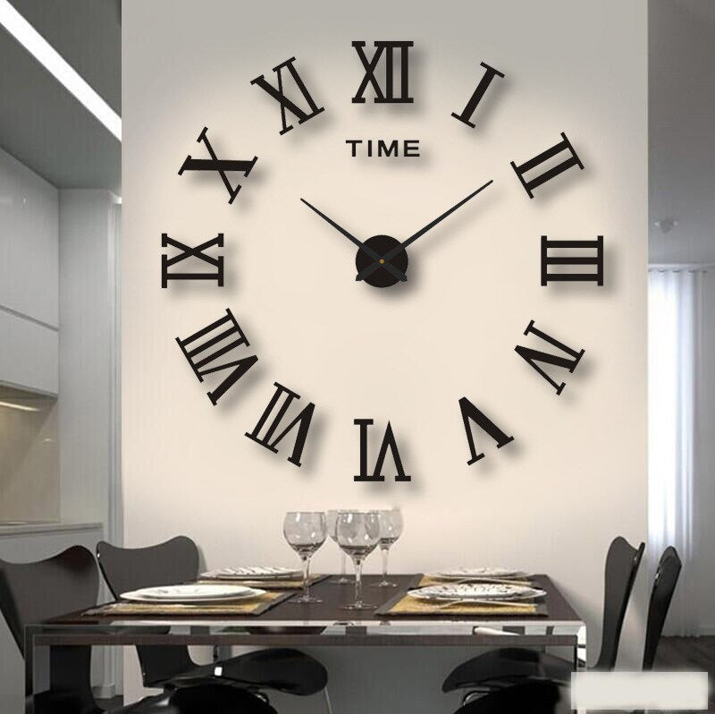 Reloj de pared moderno de gran tamaño