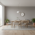 Reloj de pared nórdico | Diseño minimalista con marco de madera