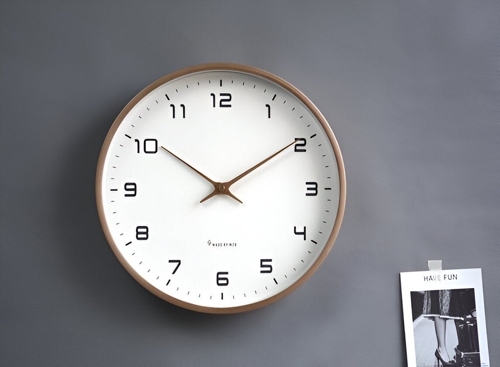 Reloj de pared nórdico | Diseño minimalista con marco de madera