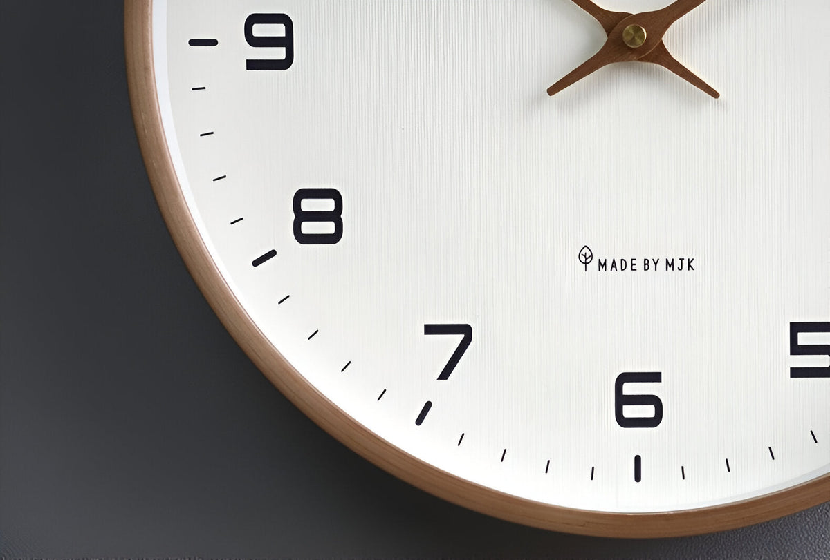 Reloj de pared nórdico | Diseño minimalista con marco de madera