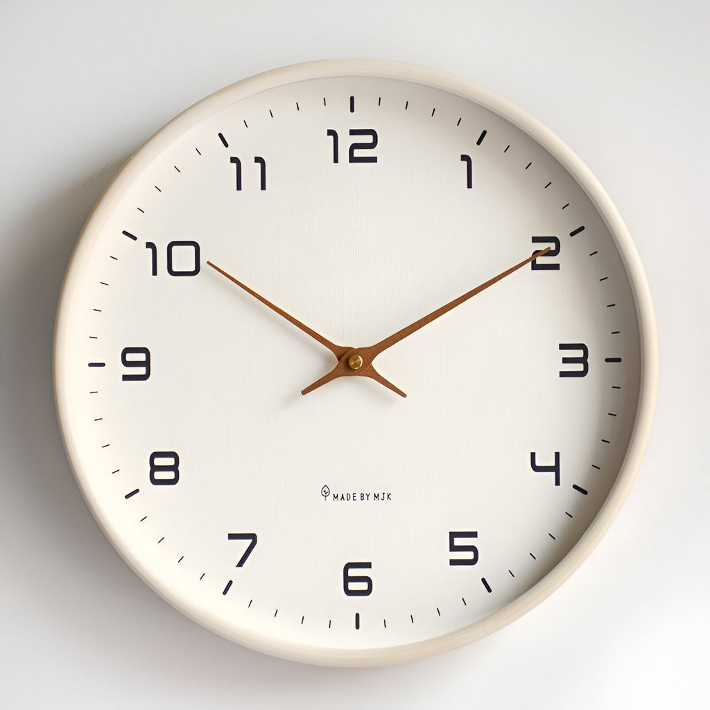 Reloj de pared nórdico | Diseño minimalista con marco de madera