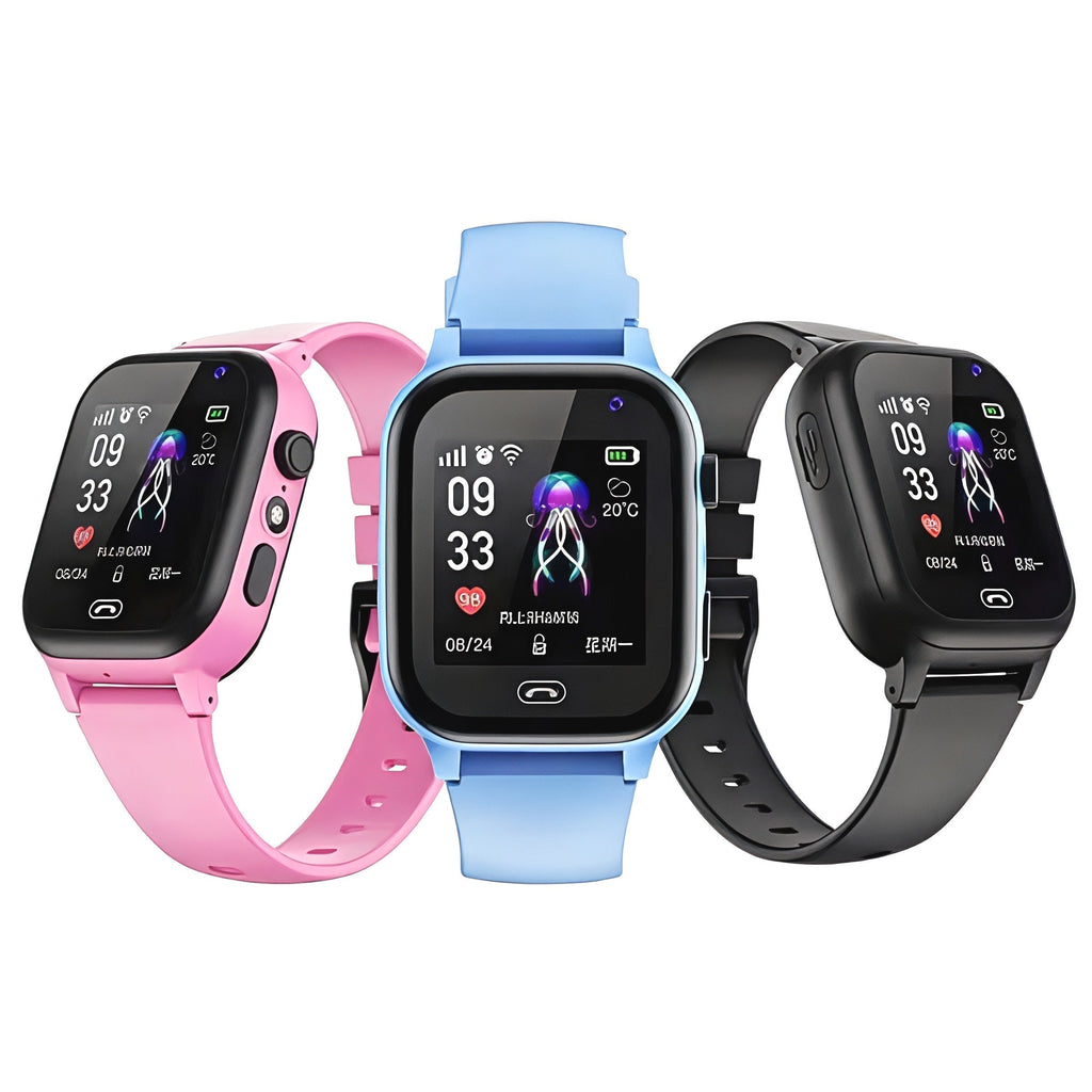 Reloj inteligente infantil con rastreador GPS impermeable 4G y cámara