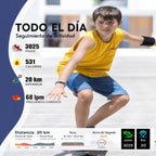 Reloj inteligente para niños con GPS, seguimiento de actividad y funciones de salud – Viona