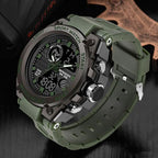 Reloj militar para hombre con pantalla analógica y digital y funciones