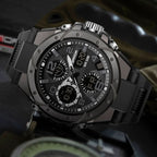 Reloj militar para hombre con pantalla analógica y digital y funciones