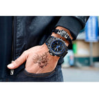 Reloj militar para hombre con pantalla analógica y digital y funciones