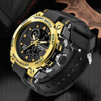 Reloj militar para hombre con pantalla analógica y digital y funciones