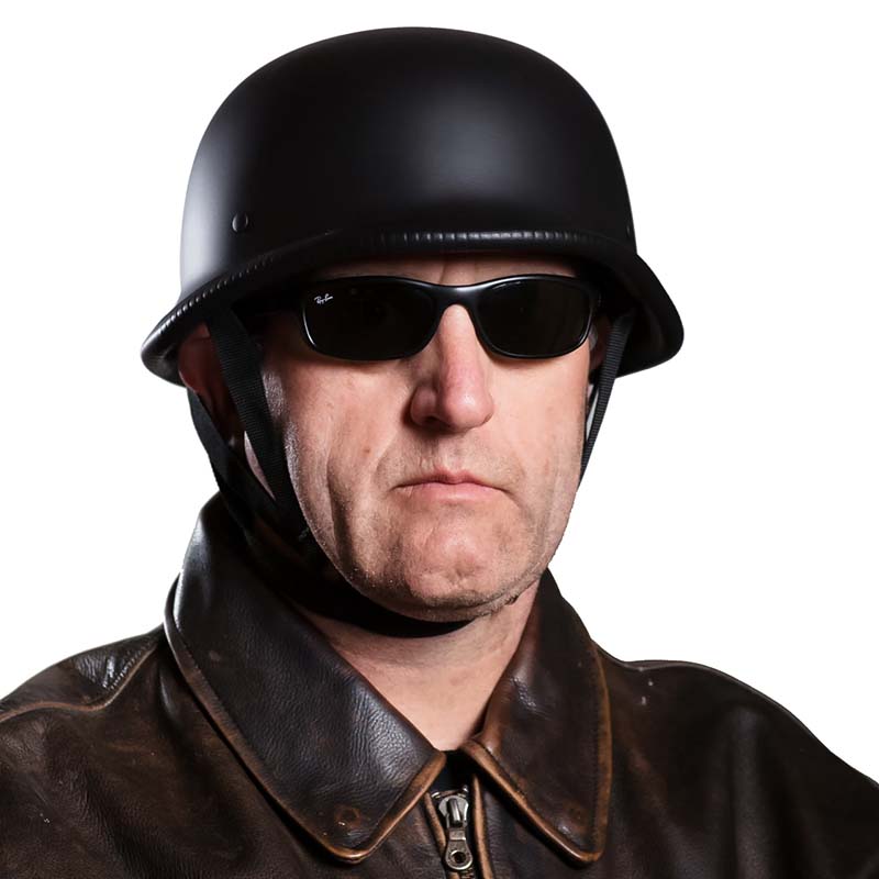 Casco jet vintage homologado ECE DOT para moto y scooter RidgeBolt