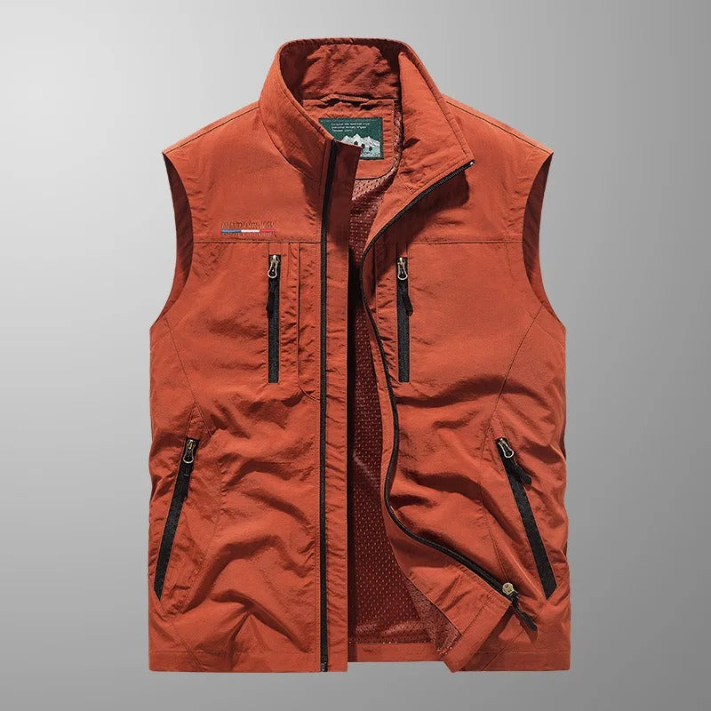 Ryan | Chaleco outdoor con cremallera completa para hombre
