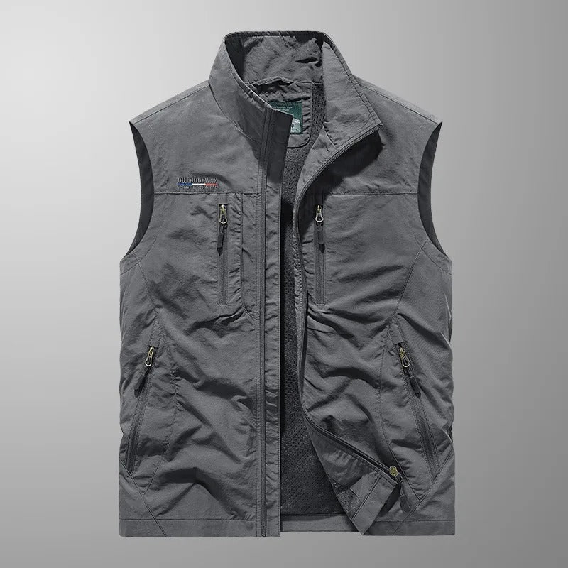 Ryan | Chaleco outdoor con cremallera completa para hombre