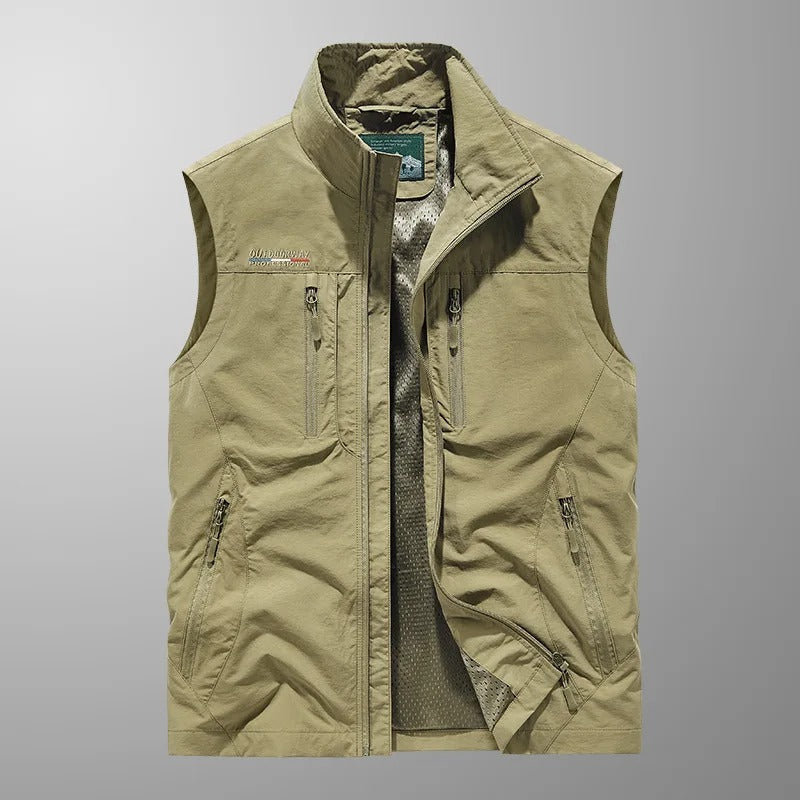 Ryan | Chaleco outdoor con cremallera completa para hombre