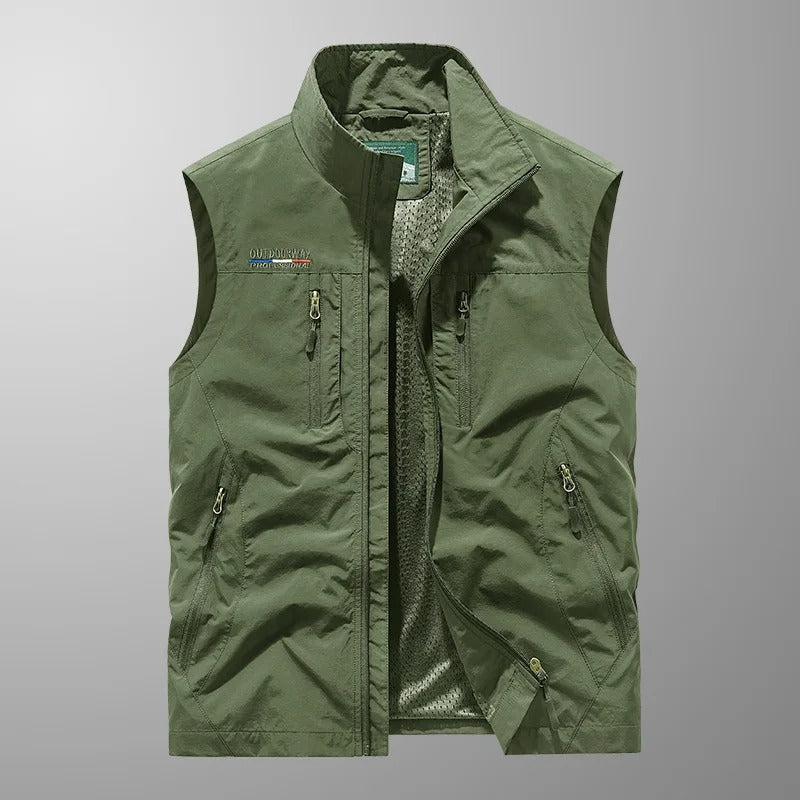 Ryan | Chaleco outdoor con cremallera completa para hombre