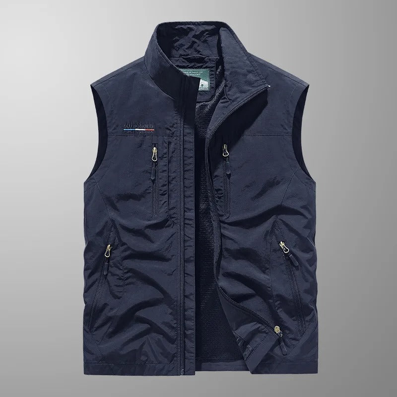 Ryan | Chaleco outdoor con cremallera completa para hombre