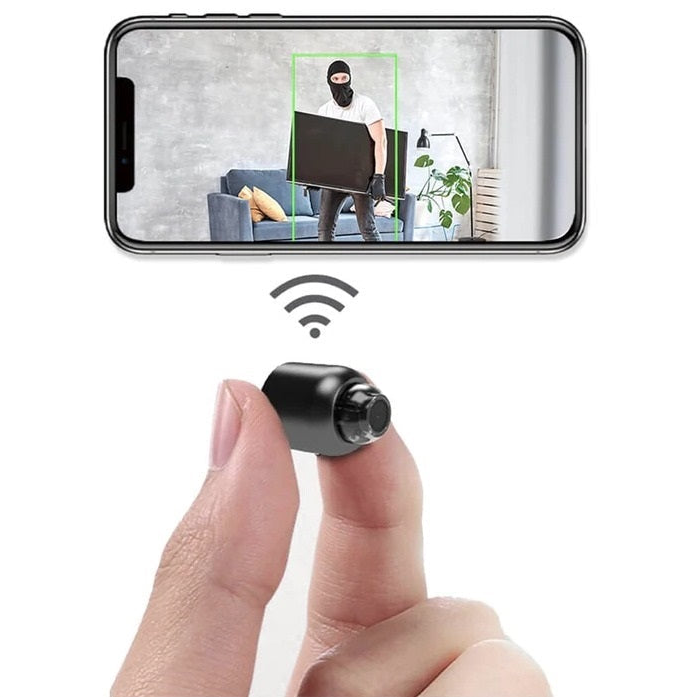 Cámara de vigilancia compacta WiFi 1080P Full HD con detección de noche y vigilancia para vigilancia y vigilancia