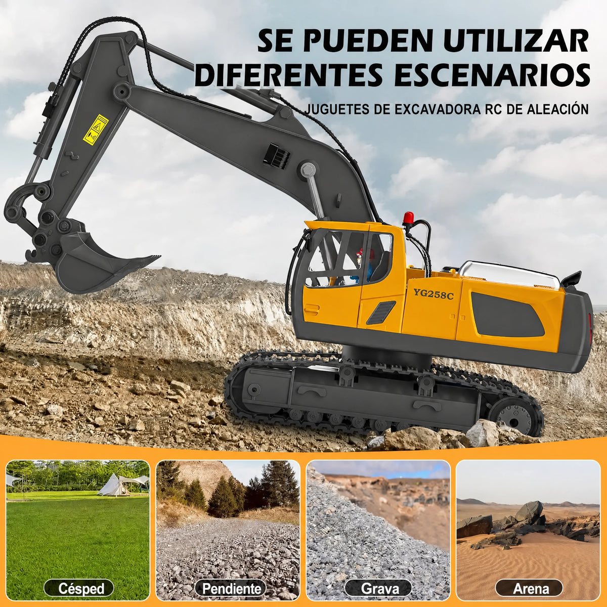 Set de construcción RC de 4 vehículos