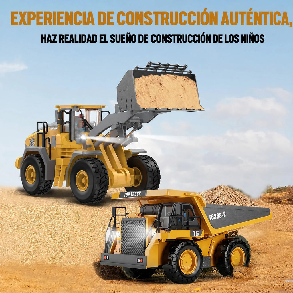 Set de construcción RC de 4 vehículos