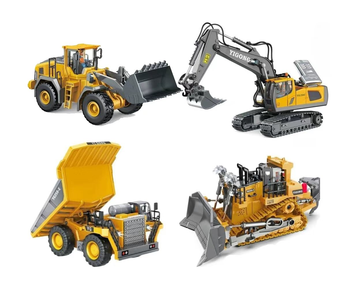 Set de construcción RC de 4 vehículos