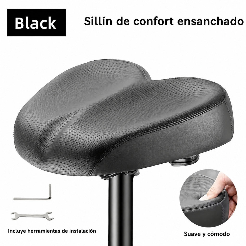 Sillín ancho para bicicletas