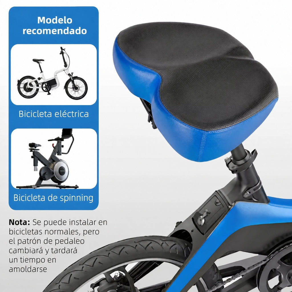 Sillín ancho para bicicletas