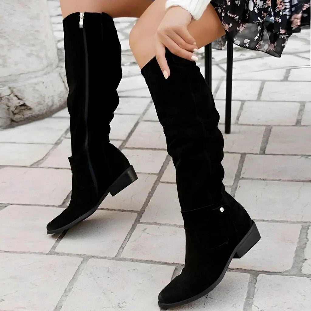 Botas de silueta elegante para mujer: ajuste estructurado para el día y la noche
