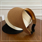 Sombrero de sol plegable para mujer con ala ancha – Ligero y con protección UV