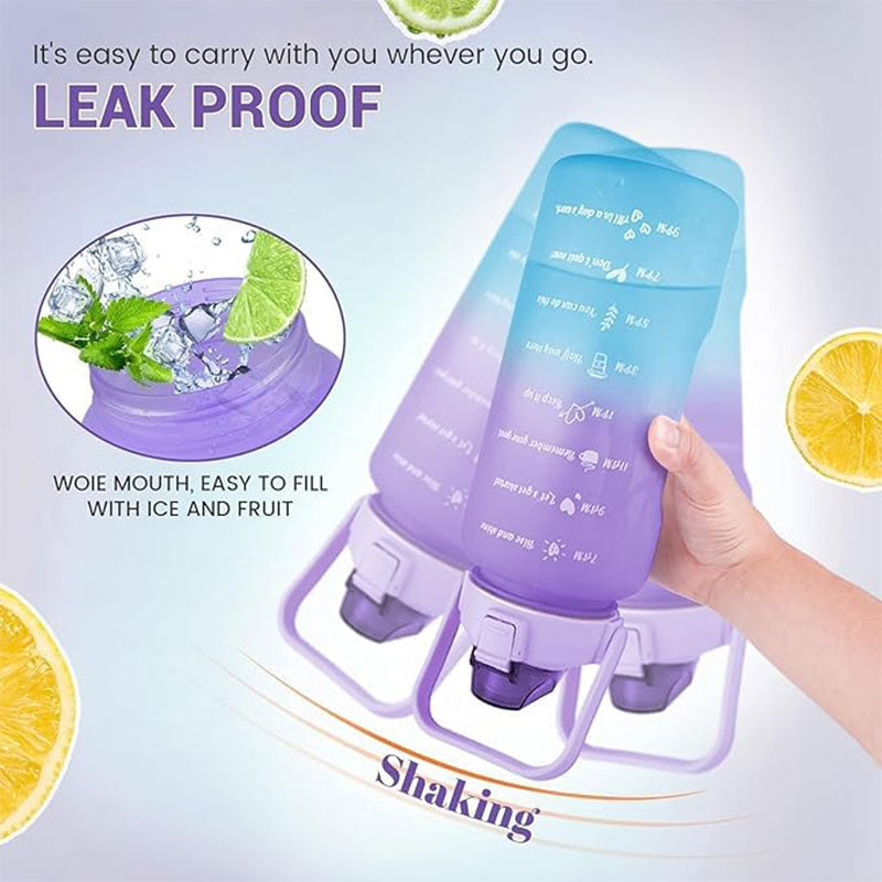 Botella de agua versátil con un diseño motivador