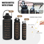 Botella de agua versátil con un diseño motivador