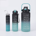 Botella de agua versátil con un diseño motivador