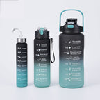 Botella de agua versátil con un diseño motivador