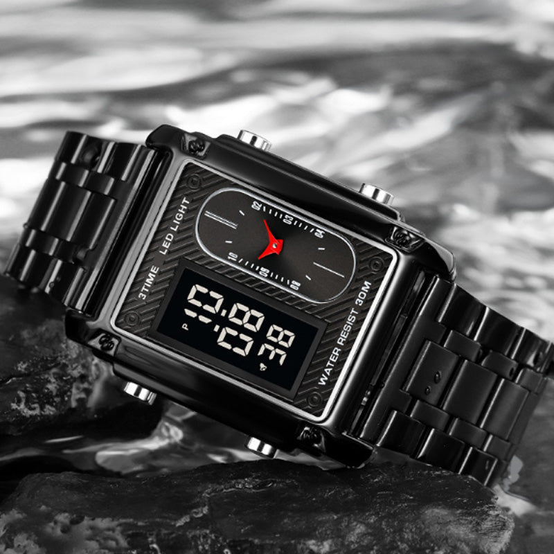 Oferta por tiempo limitado. Elegante reloj multifuncional impermeable para hombre.