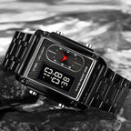 Oferta por tiempo limitado. Elegante reloj multifuncional impermeable para hombre.