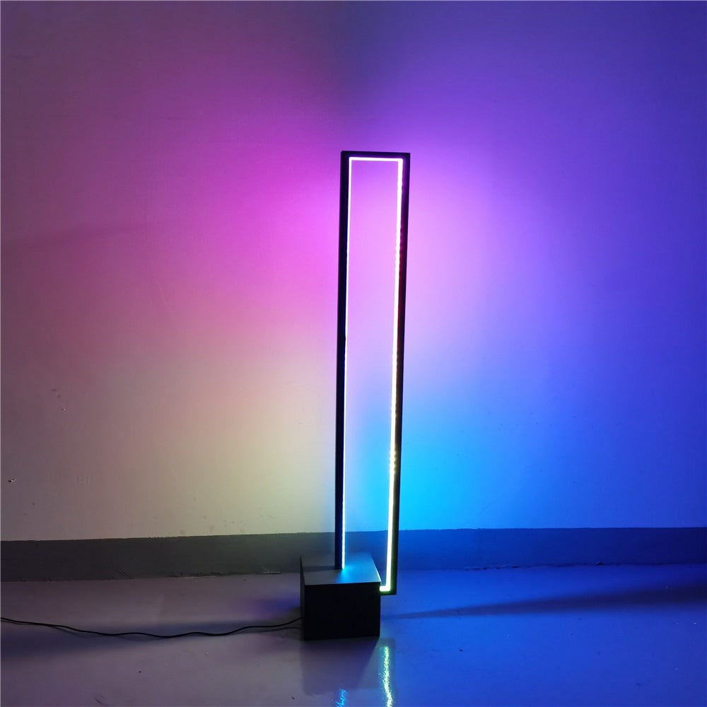 Lámpara de pie RGB moderna | Diseño LED de línea delgada