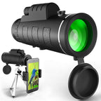 Starscope HD Monocular - Monocular de alta potencia con soporte para smartphone y trípode – Telescopio monocular imperme
