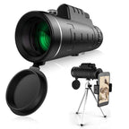 Starscope HD Monocular - Monocular de alta potencia con soporte para smartphone y trípode – Telescopio monocular imperme