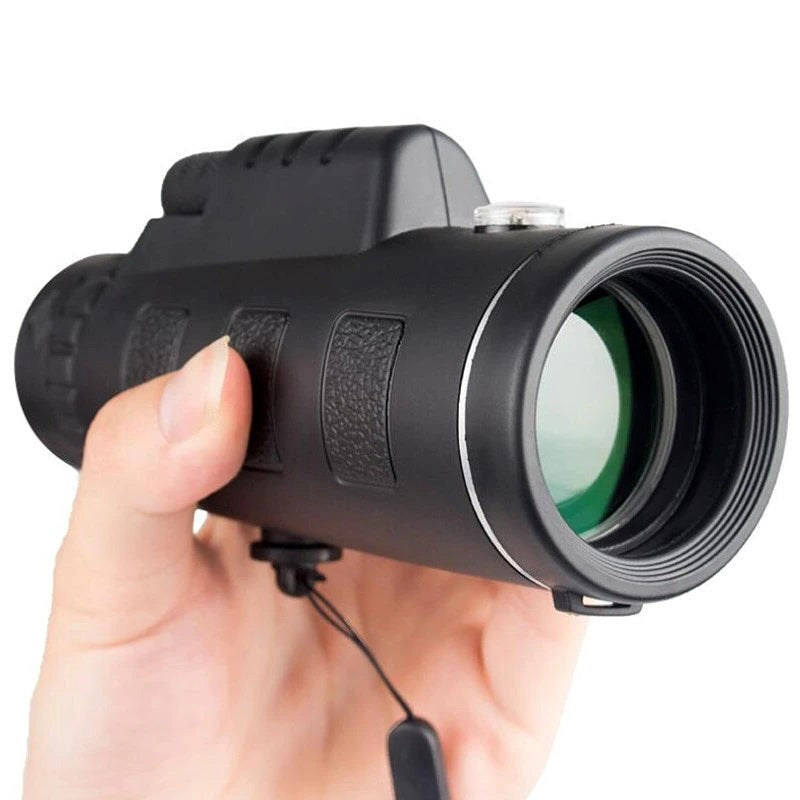 Starscope HD Monocular - Monocular de alta potencia con soporte para smartphone y trípode – Telescopio monocular imperme