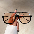 Gafas de sol cuadradas extragrandes para mujer con protección UV