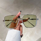 Gafas de sol cuadradas extragrandes para mujer con protección UV