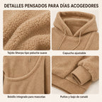 Sudadera con capucha tipo Sherpa con transportín frontal para perros pequeños y gatos – Sudadera con bolsillo delantero 