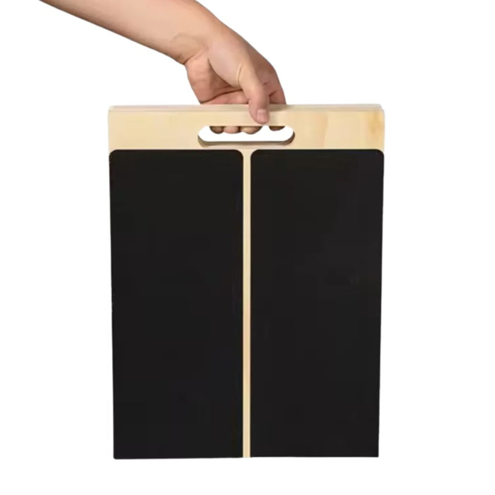 Tabla de inclinación de madera ajustable de cinco niveles para estiramientos y ejercicio en pendiente