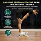 Tabla de inclinación de madera ajustable de cinco niveles para estiramientos y ejercicio en pendiente