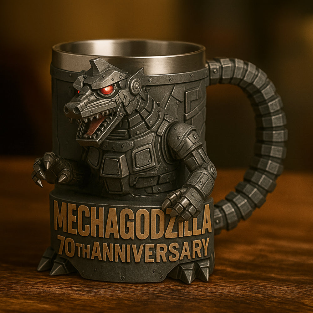 Taza de café con figura de monstruo 3D de cerámica esculpida