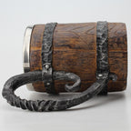 Taza doble rústica vikinga nórdica