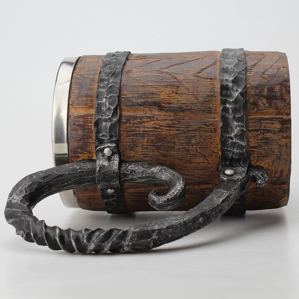 Taza doble rústica vikinga nórdica
