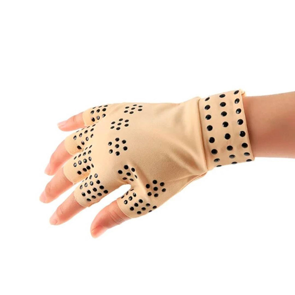 ThermaFlex Fingerless Arthritis Gloves | Guantes de compresión magnéticos para aliviar el dolor de la artritis - Mejora 