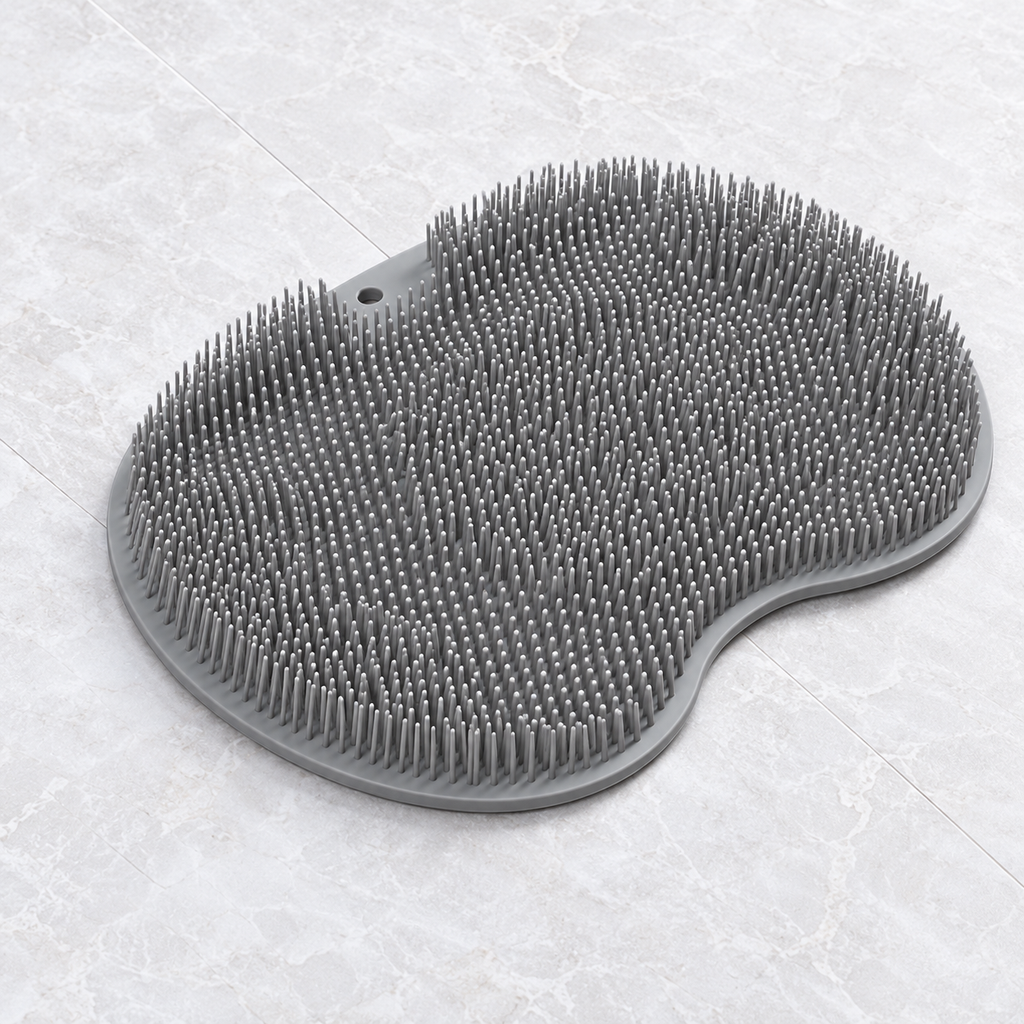 Alfombrilla de silicona exfoliante higiénica para ducha para mayores