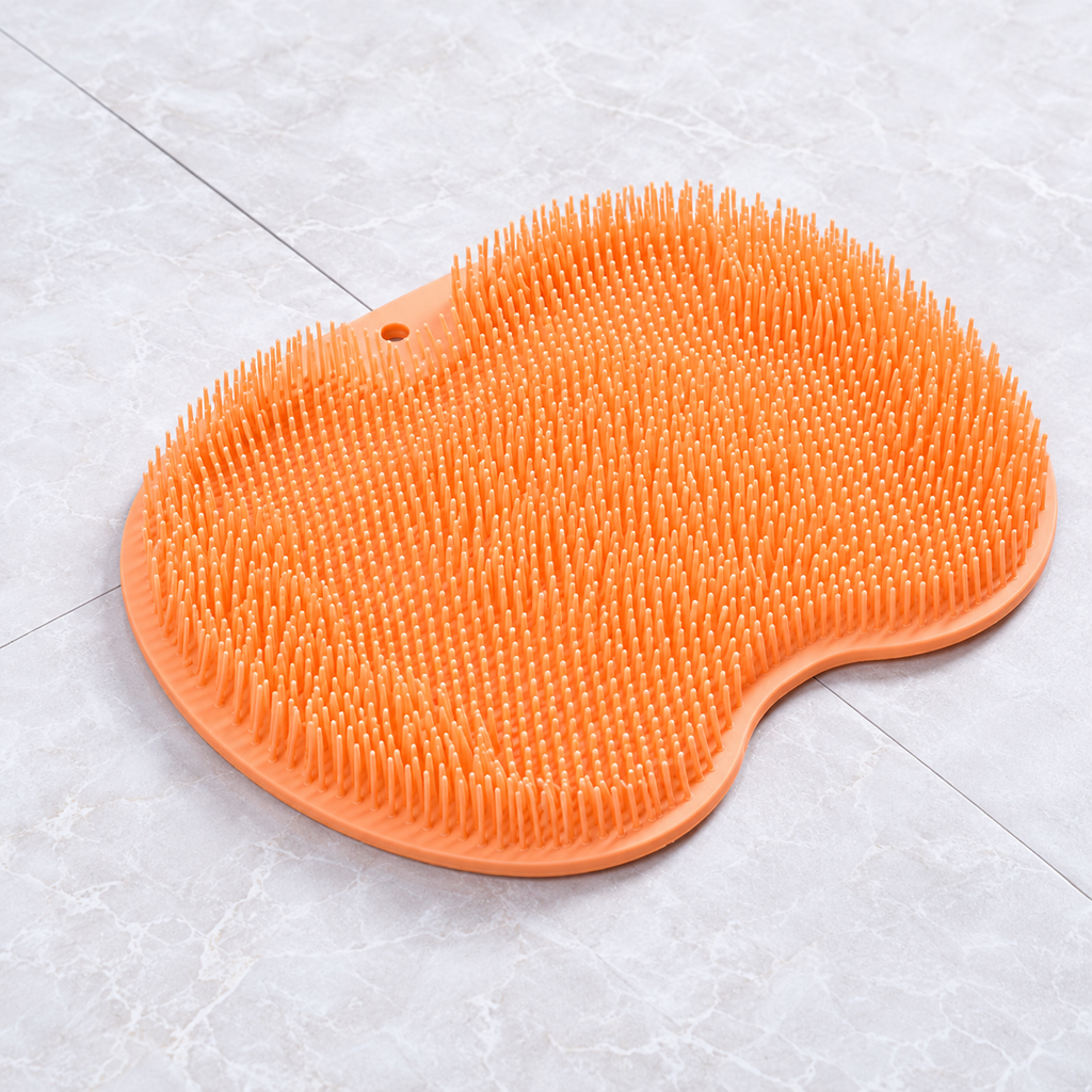 Alfombrilla de silicona exfoliante higiénica para ducha para mayores