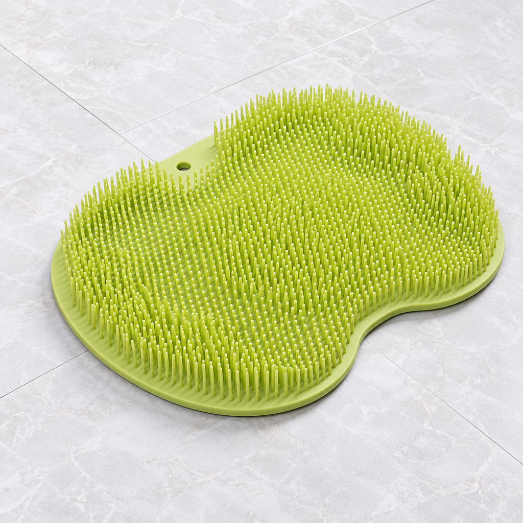 Alfombrilla de silicona exfoliante higiénica para ducha para mayores