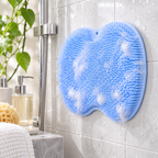 Alfombrilla de silicona exfoliante higiénica para ducha para mayores