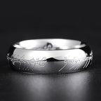 Anillo con escritura rúnica de fantasía que brilla en la oscuridad, hipoalergénico sin níquel, anillo de moda que absorb