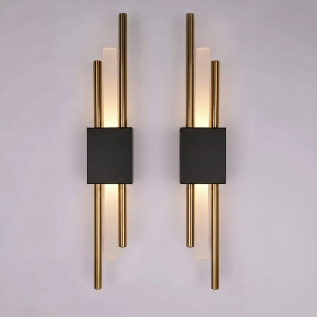 Aplique de pared Glitch | Lámpara LED regulable con control táctil y mando a distancia